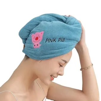 Microfiber Hair Drying Hair Cap Bath Towel 